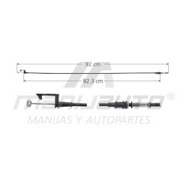 CHICOTE CERRADURA COURIER FORD 96488